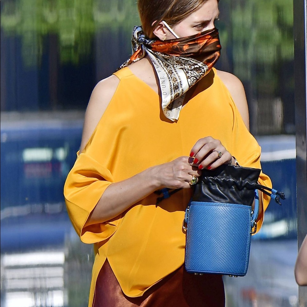 Tibi Cold Shoulder top